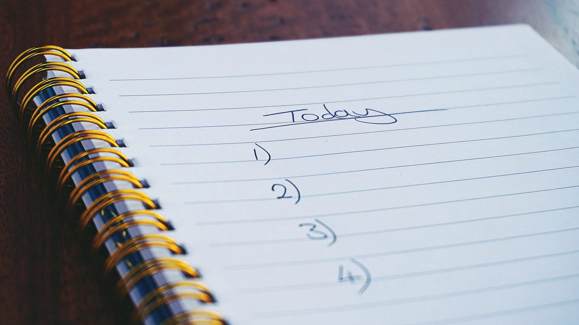 A notepad with a checklist of keywords