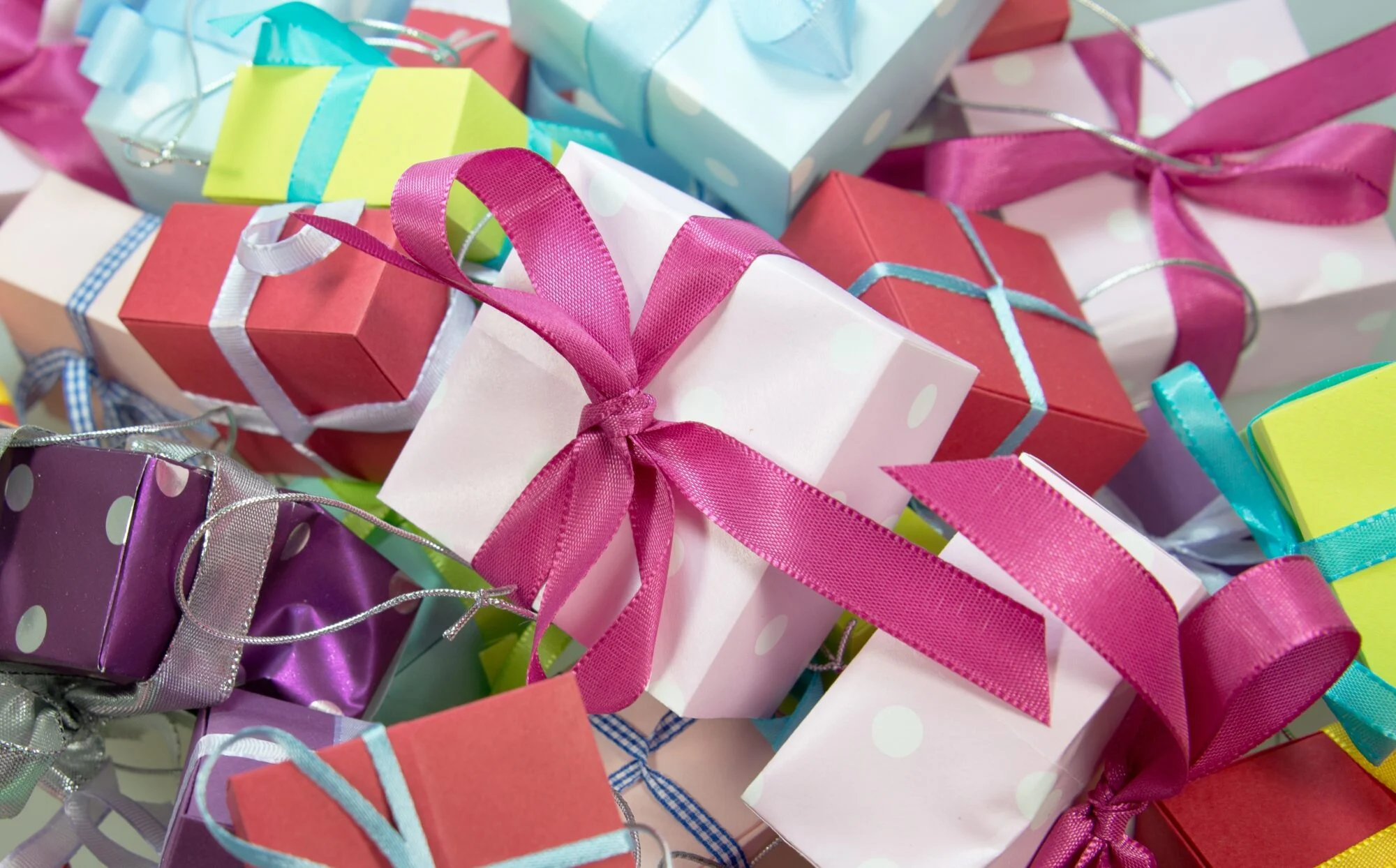 A selection of presents wrapped up