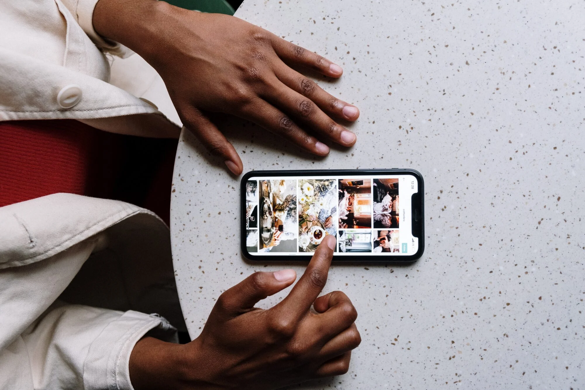 A screenshot of an iPhone with an app interface.