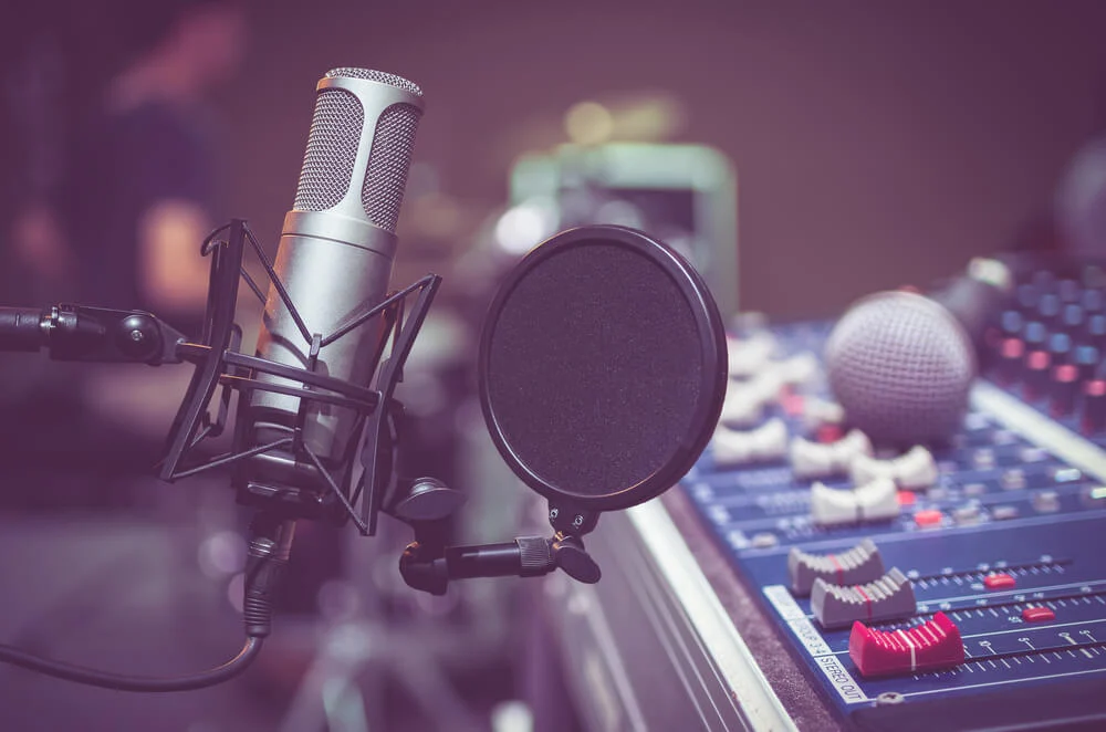 Professional condenser and voice over equipment